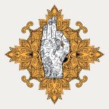 Mystical Palm of Shiva - Mystische Handflche Shivas