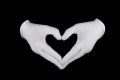 Weier Handschuh von Pales